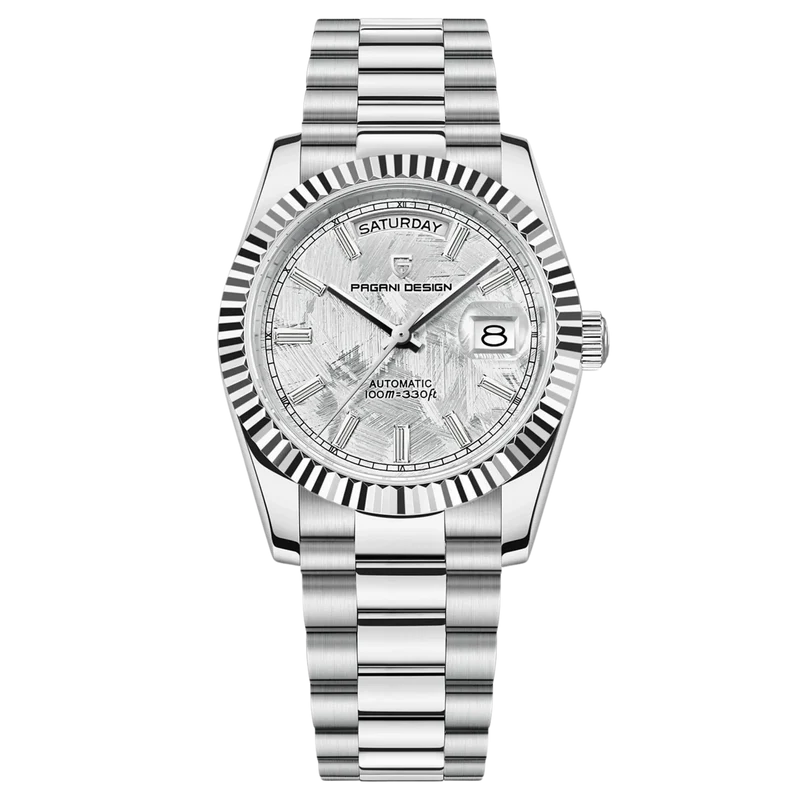 Pagani Design Datejust – Silver & Meteorite
