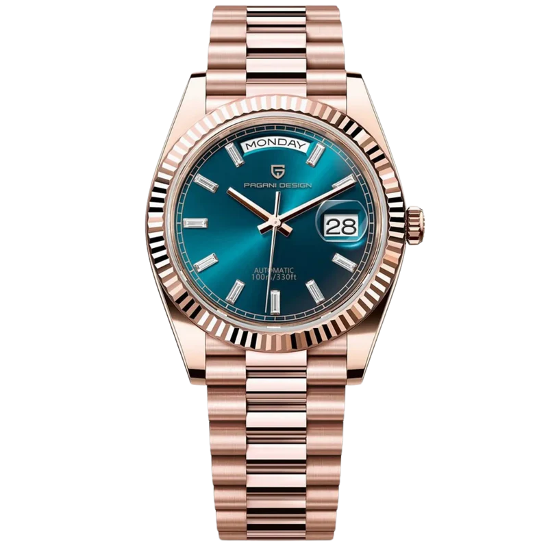 Pagani Design Datejust – Rose Gold & Blue