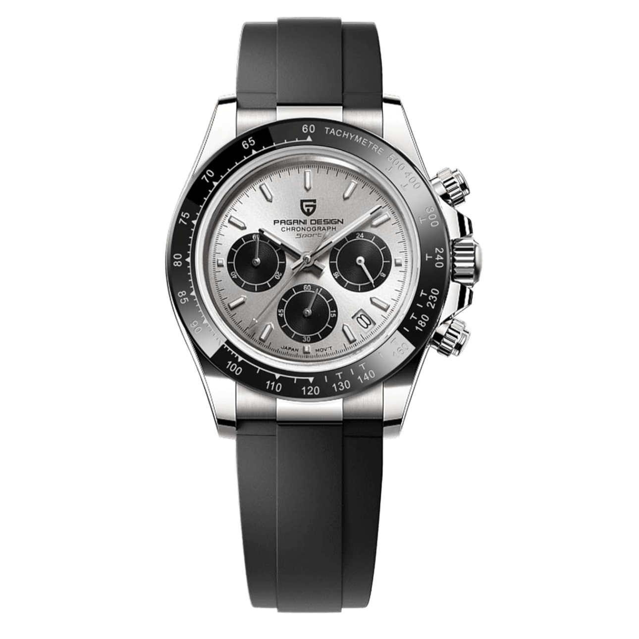 Pagani Design Daytona – Rubber Silver & Black
