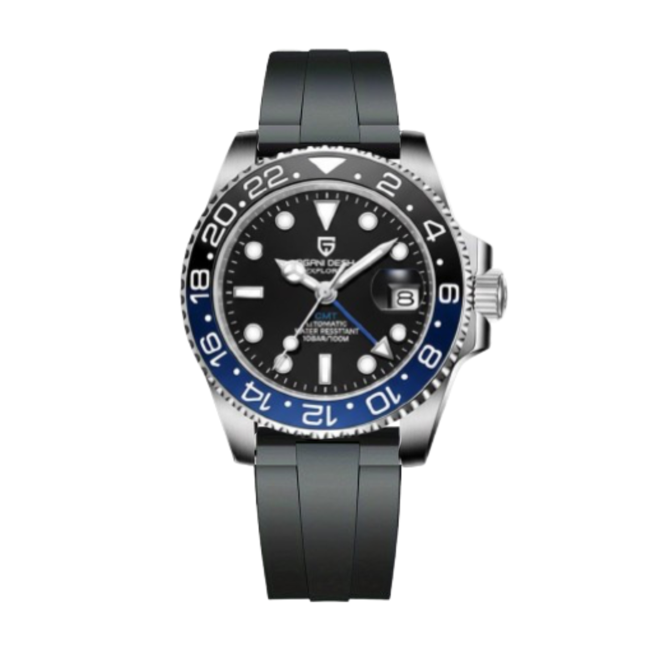 Pagani Design GMT-Master II – Rubber Black & Blue