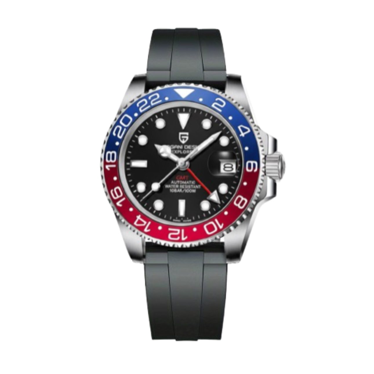 Pagani Design GMT-Master II – Rubber Blue & Red / “Pepsi”