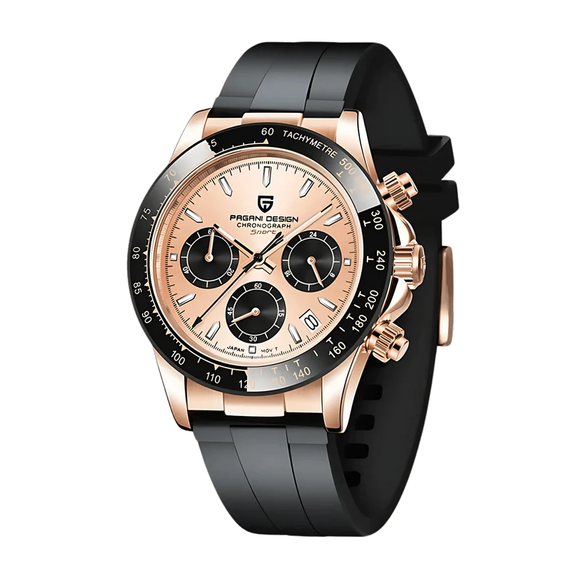 Daytona Chronograph – Rose Gold Rubber Strap